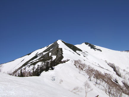 JPから爺ヶ岳南峰、中峰